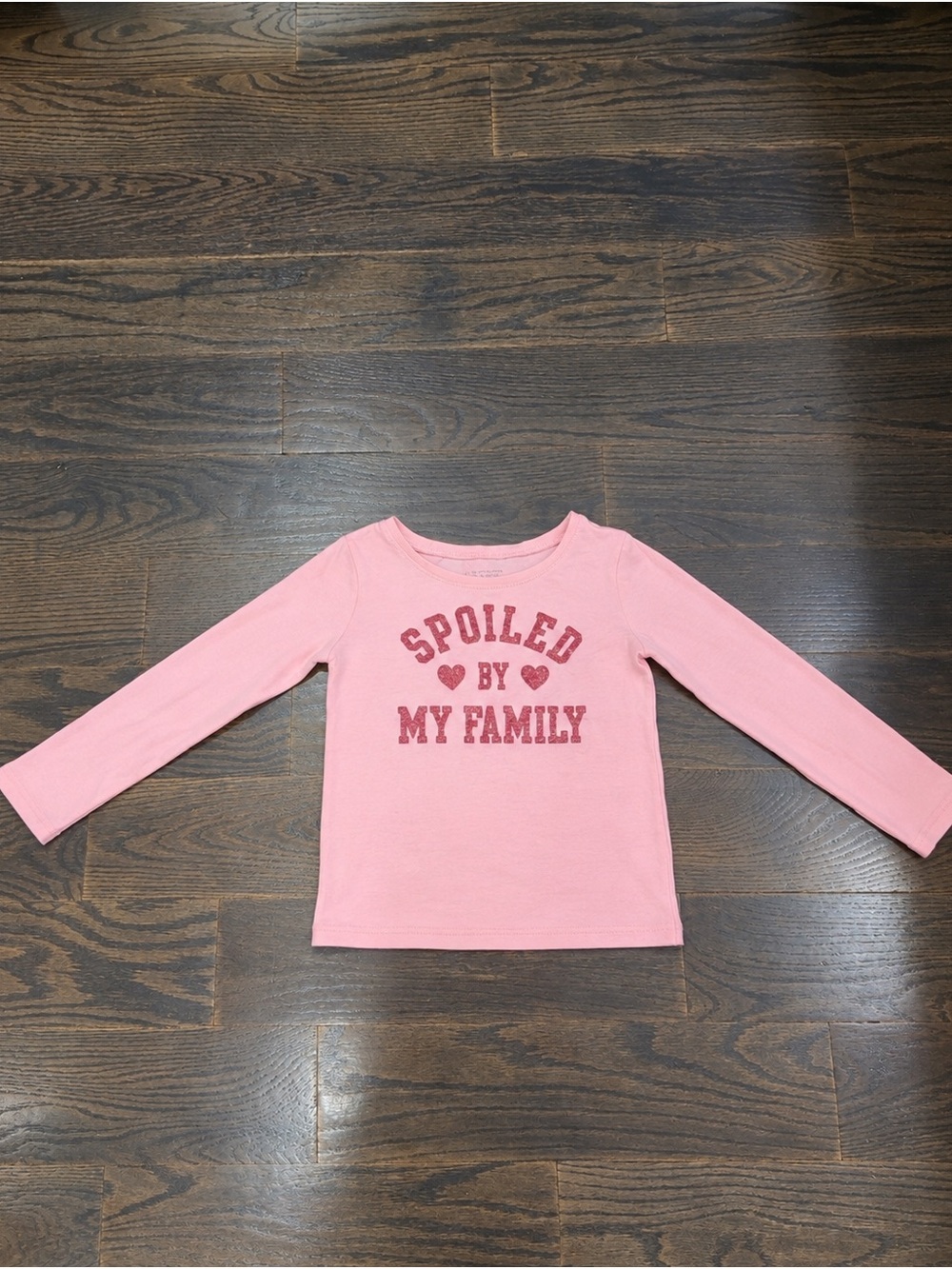 The Children’s Place Kids Pink Long-Sleeve Tee "Spoiled By My Family"